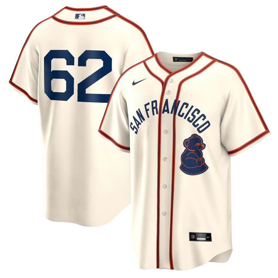 Men's San Francisco Giants Logan Webb Nike Cream 2024 Rickwood Classic Replica Player Jersey - Jersey