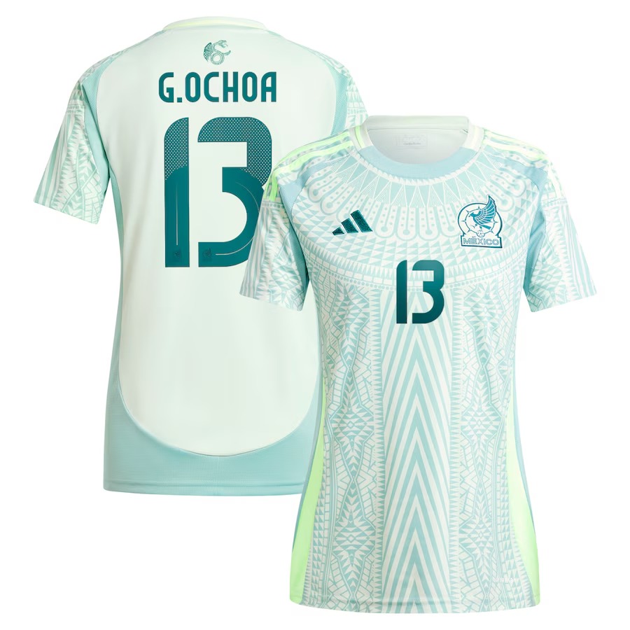 Women's Mexico National Team Guillermo Ochoa adidas Green 2024 Away Replica Player Jersey - Jersey