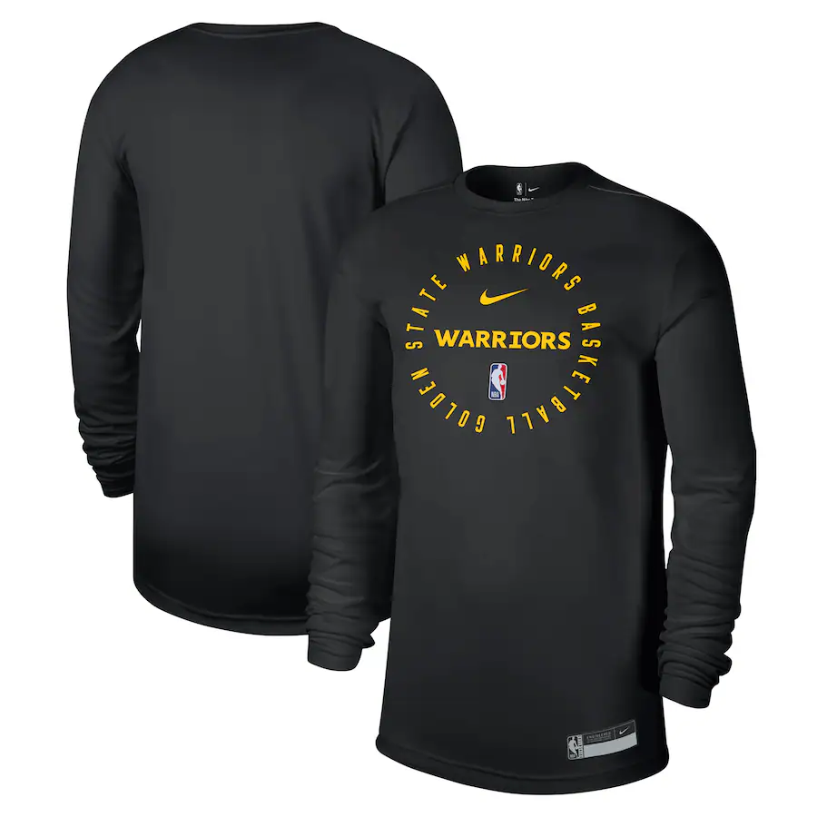 Men's Golden State Warriors Nike Black 2024/25 Legend On-Court Practice Long Sleeve T-Shirt - Jersey