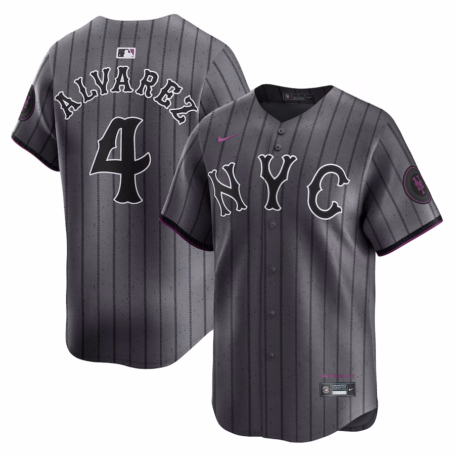 Men's New York Mets Francisco Alvarez Nike Gray City Connect Limited Player Jersey - Jersey