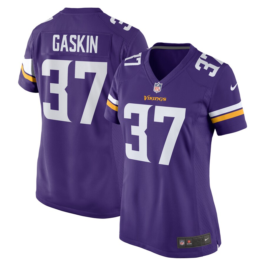 Women's Minnesota Vikings Myles Gaskin Nike  Purple Team Game Jersey - Jersey