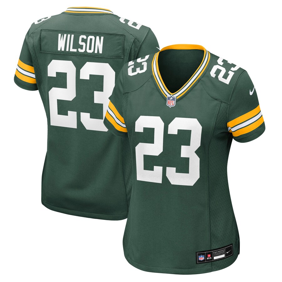 Women's Green Bay Packers Emanuel Wilson Nike Green Team Game Jersey - Jersey