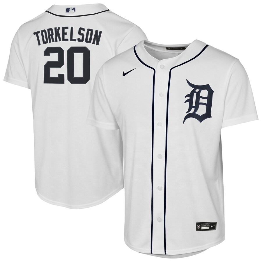 Youth Detroit Tigers Spencer Torkelson Nike White Home Replica Player Jersey - Jersey