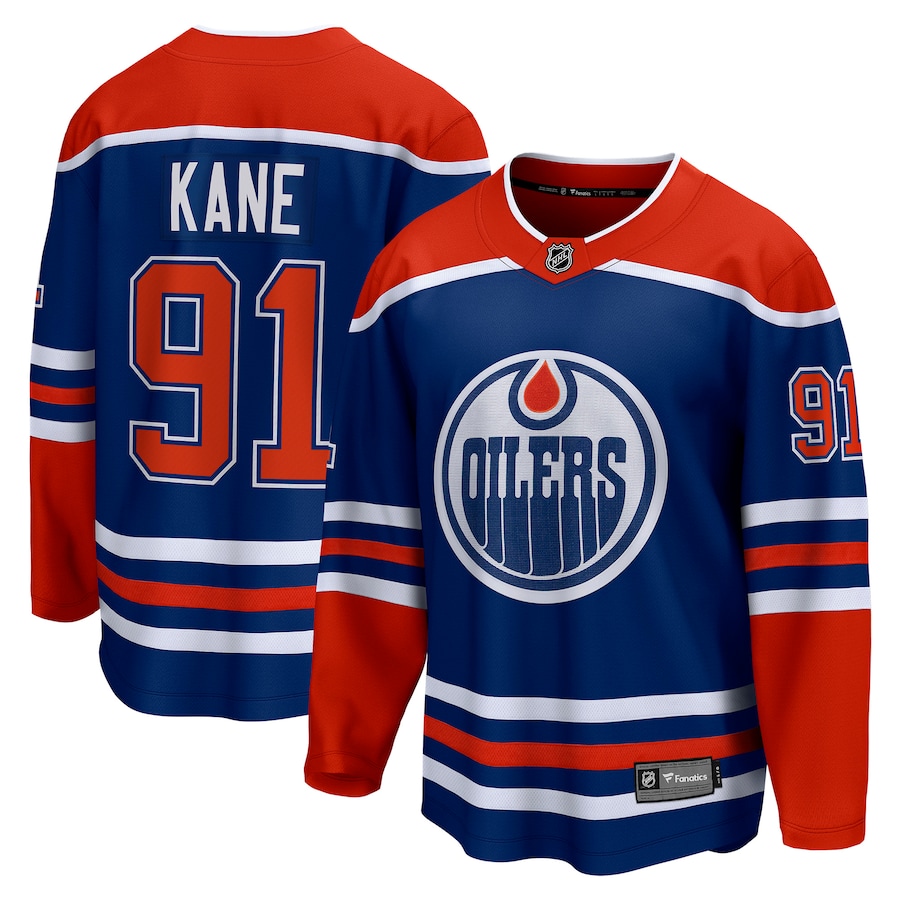Men's Edmonton Oilers Evander Kane Fanatics Royal Home Breakaway Player Jersey - Jersey