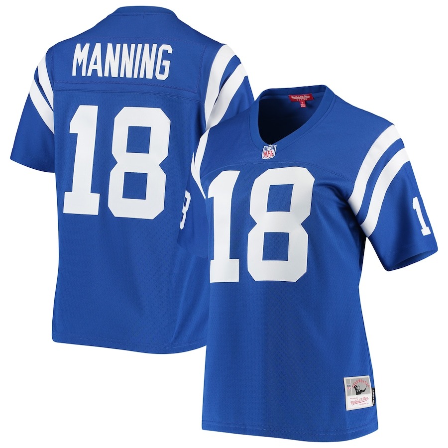 Women's Indianapolis Colts Peyton Manning Mitchell & Ness Royal 1998 Legacy Replica Jersey - Jersey