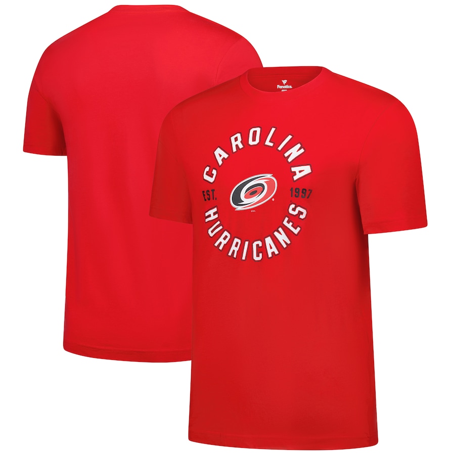 Men's Carolina Hurricanes Fanatics Red Serve T-Shirt - Jersey