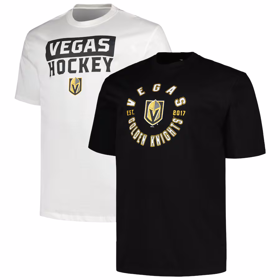Men's Vegas Golden Knights Fanatics Big & Tall 2-Pack T-Shirt Set - Jersey