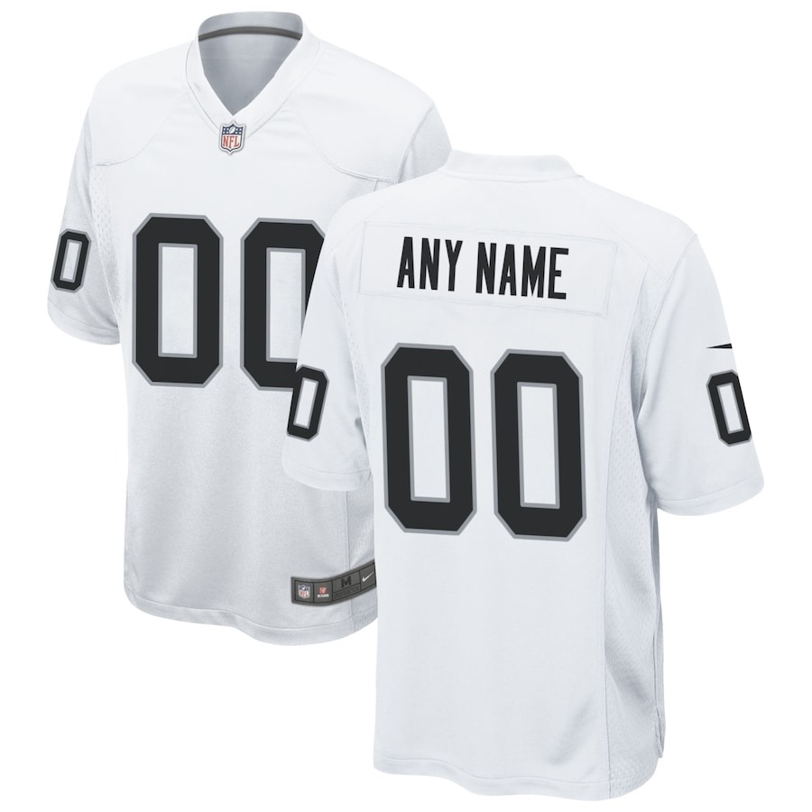 Men's Las Vegas Raiders Nike White Custom Game Jersey - Jersey