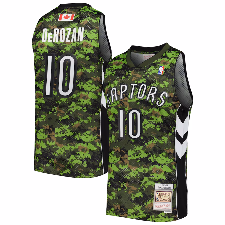 Men's Toronto Raptors DeMar DeRozan Mitchell & Ness Camo 2011/12 Hardwood Classics Swingman Jersey - Jersey