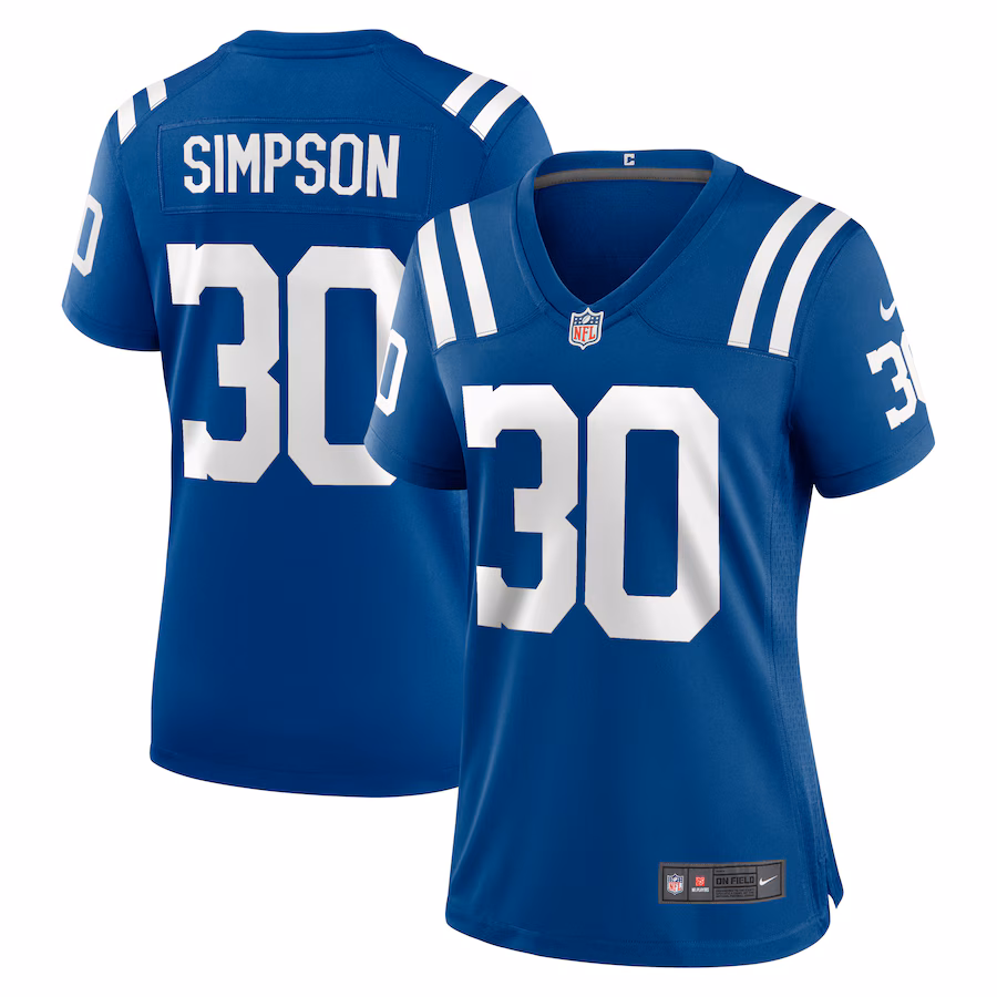 Women's Indianapolis Colts Jaylin Simpson Nike  Royal Game Jersey - Jersey