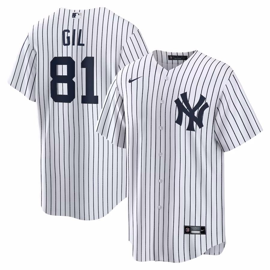 Men's New York Yankees Luis Gil Nike White Home Replica Jersey - Jersey