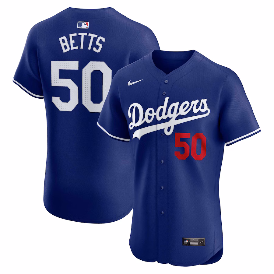 Men's Los Angeles Dodgers Mookie Betts Nike Royal Alternate Elite Player Jersey - Jersey