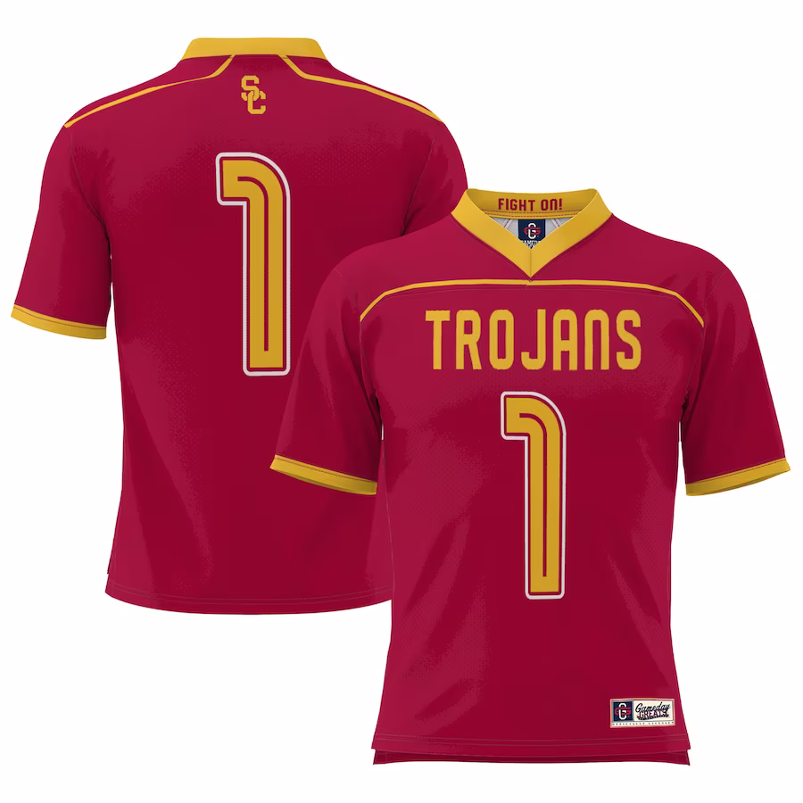 USC Trojans GameDay Greats Youth #1 Lightweight Lacrosse Jersey - Cardinal - Jersey