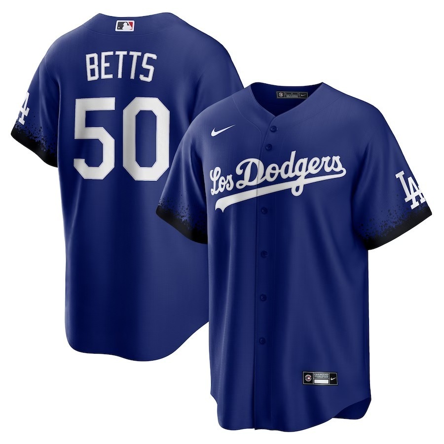 Men's Los Angeles Dodgers Mookie Betts Nike Royal City Connect Replica Player Jersey - Jersey