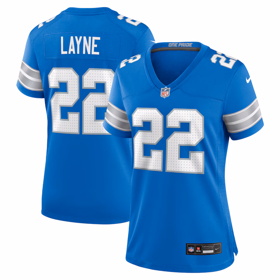 Women's Detroit Lions Bobby Layne Nike Blue Retired Player Game Jersey - Jersey