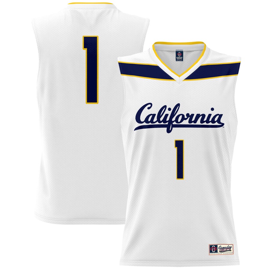 Youth GameDay Greats #1 White Cal Bears Lightweight Basketball Fashion Jersey - Jersey