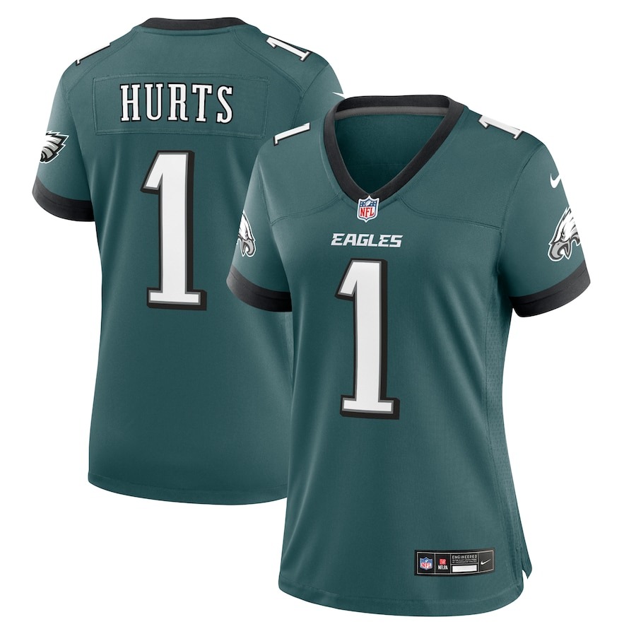 Women's Philadelphia Eagles Jalen Hurts Nike Midnight Green Team Game Jersey - Jersey