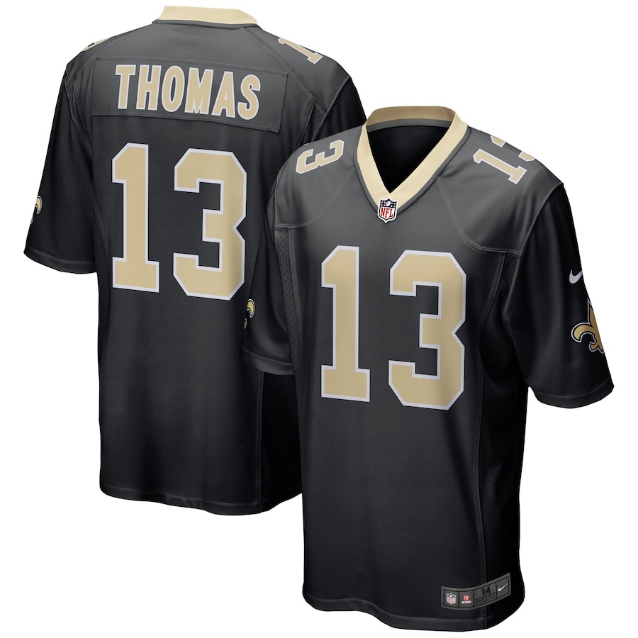 Men's New Orleans Saints Michael Thomas Nike Black Team Color Game Jersey - Jersey