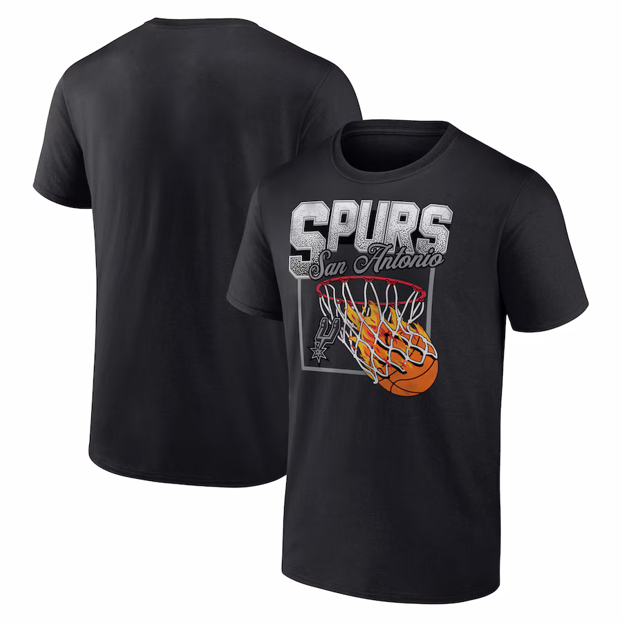 Men's San Antonio Spurs Black Alley Oop T-Shirt - Jersey