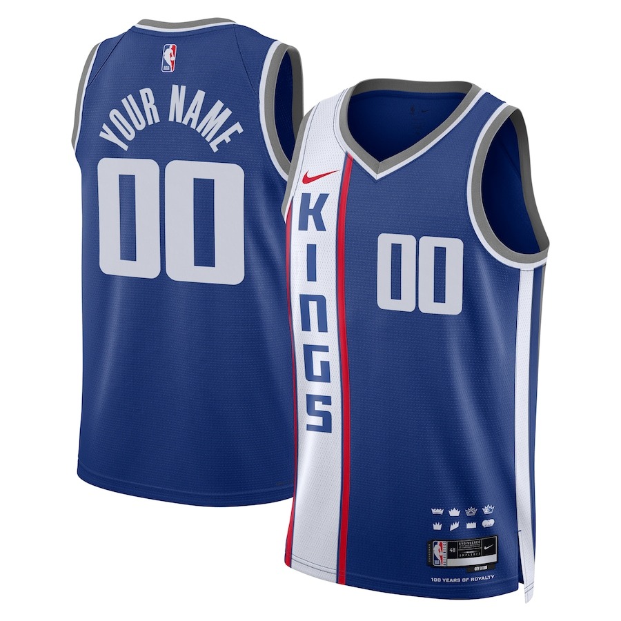 Unisex Sacramento Kings  Nike Blue 2023/24 Custom Swingman Jersey - City Edition - Jersey