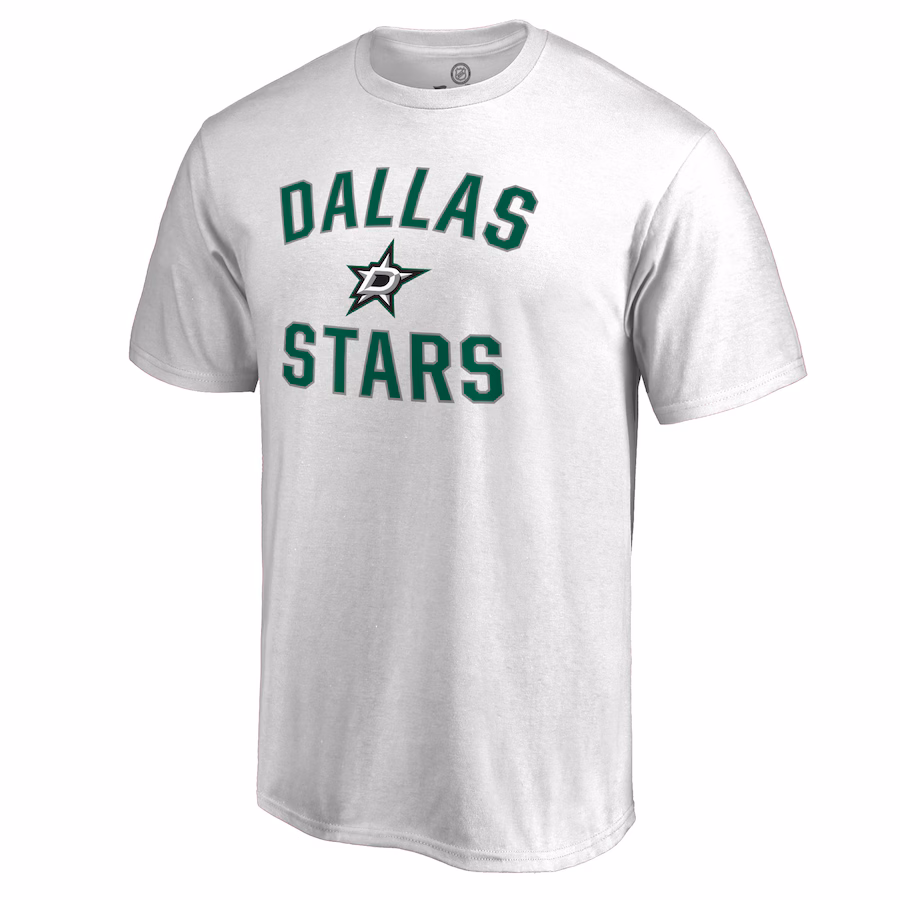 Men's Dallas Stars Victory Arch White T-Shirt - Jersey