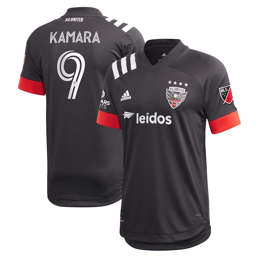 Men's D.C. United Ola Kamara adidas Black 2020 Primary Authentic Jersey - Jersey