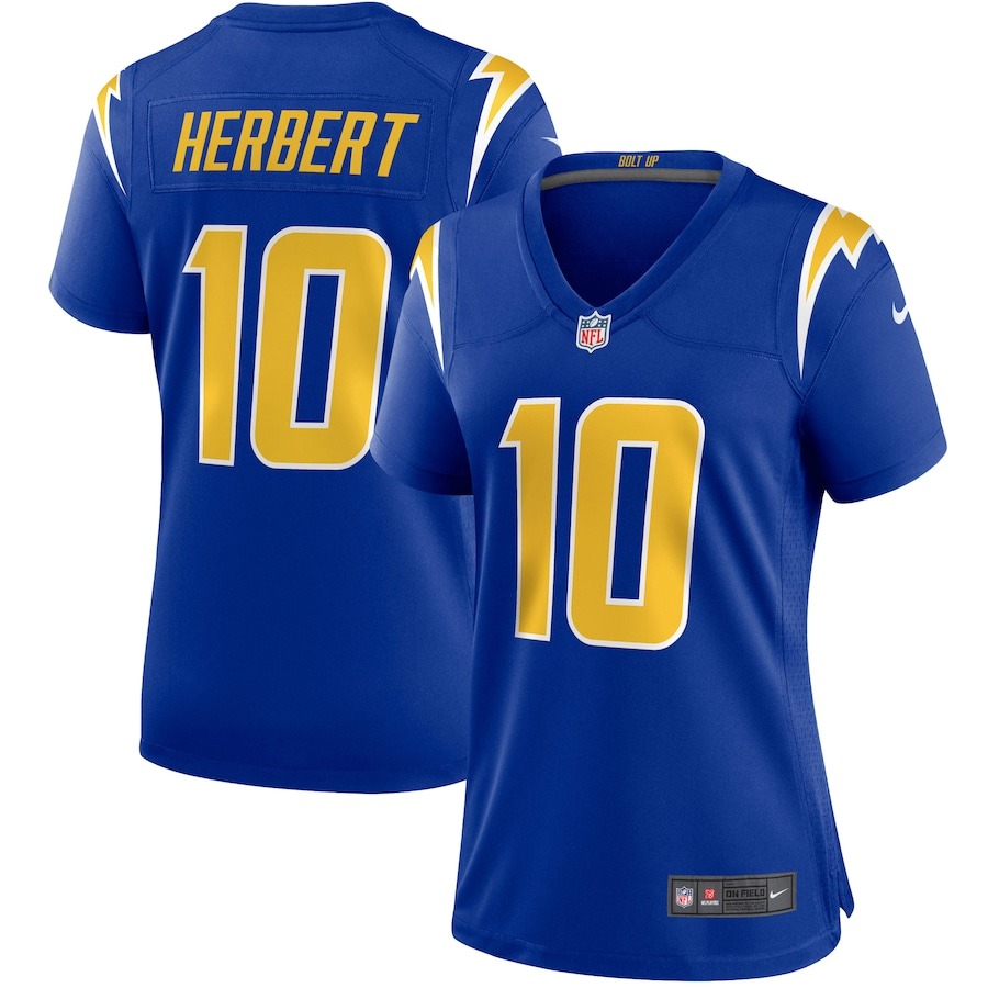 Women's Los Angeles Chargers Justin Herbert Nike Royal Game Jersey - Jersey
