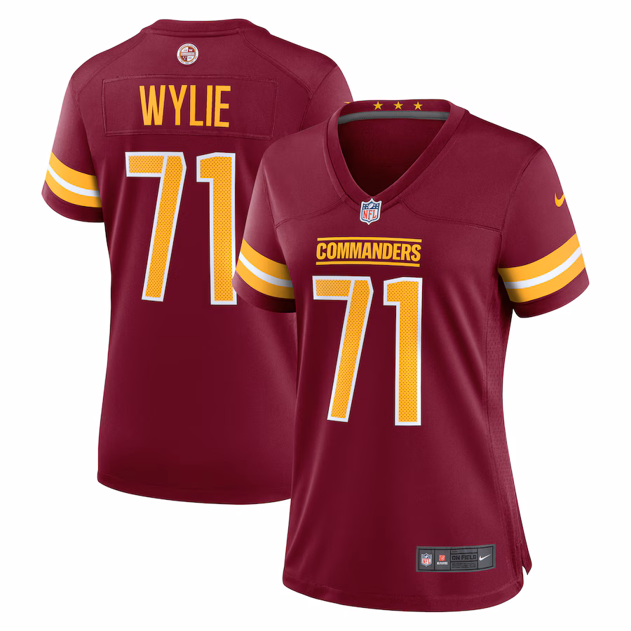 Women's Washington Commanders Andrew Wylie Nike Burgundy Game Player Jersey - Jersey
