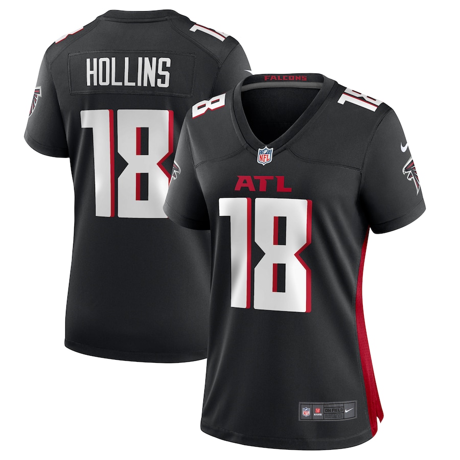 Women's Atlanta Falcons Mack Hollins Nike Black Game Player Jersey - Jersey