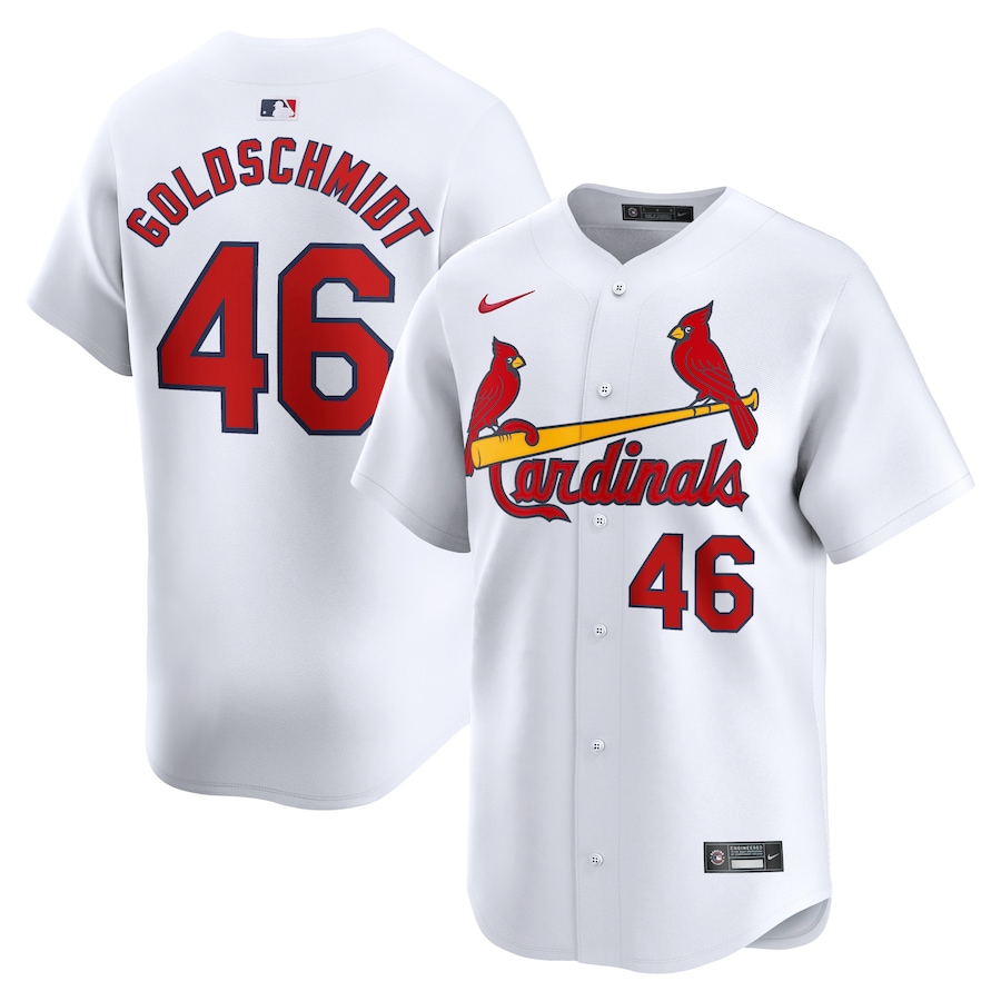 Men's St. Louis Cardinals Paul Goldschmidt Nike White Home Limited Player Jersey - Jersey