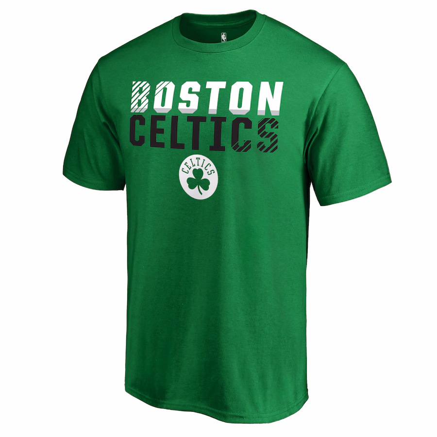 Men's Boston Celtics Kelly Green Fade Out T-Shirt - Jersey