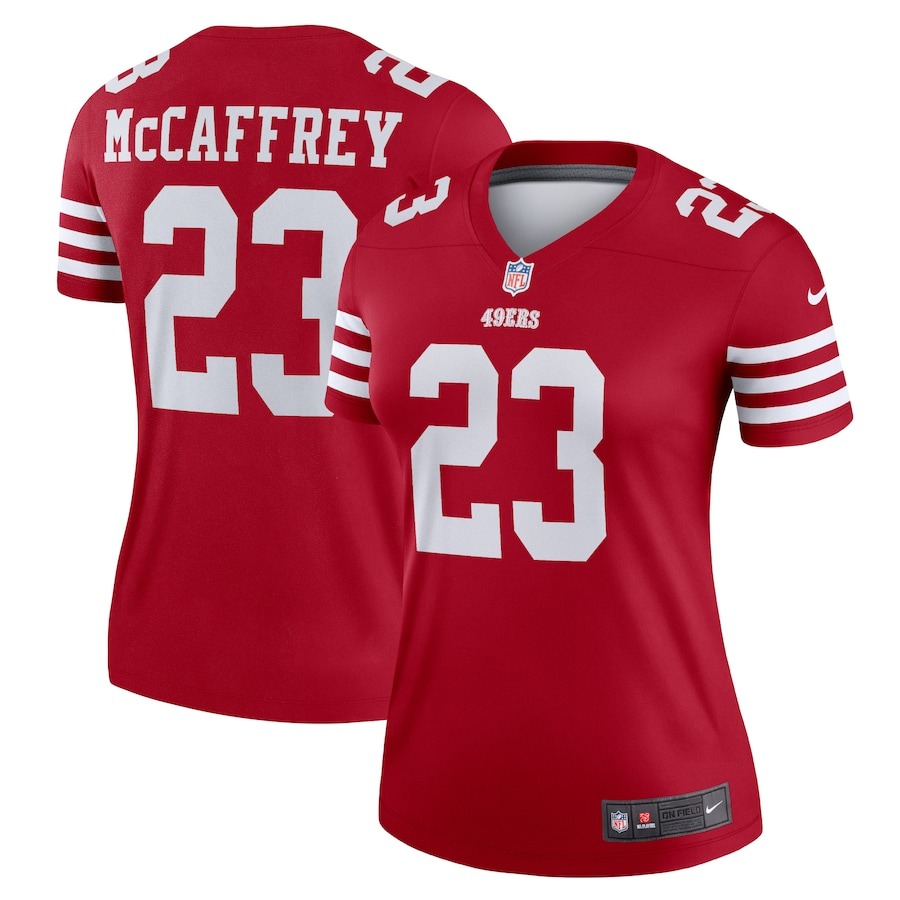 Women's San Francisco 49ers Christian McCaffrey Nike Scarlet Legend Jersey - Jersey