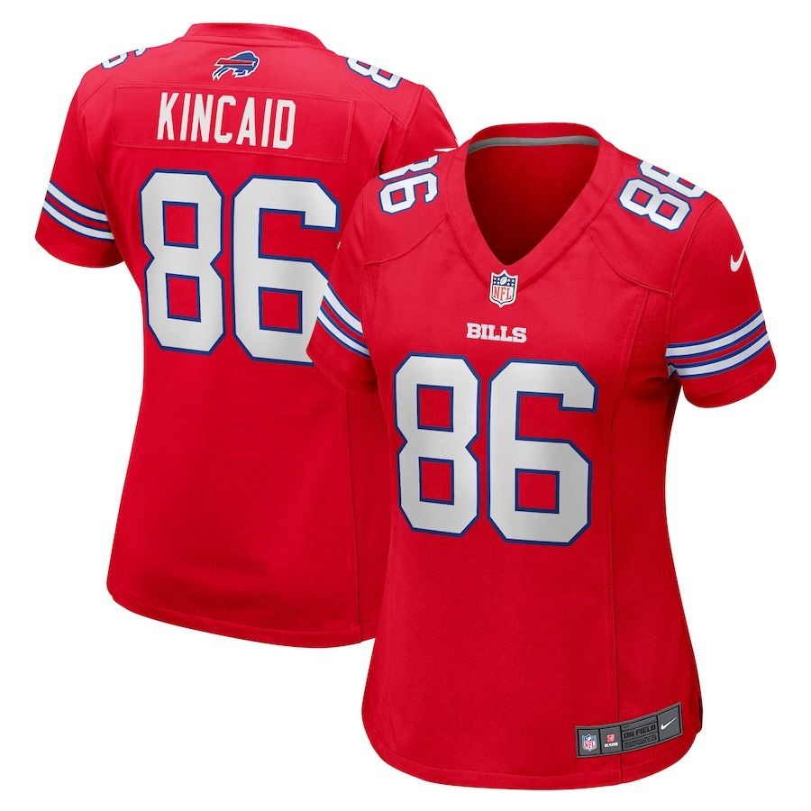 Women's Buffalo Bills Dalton Kincaid Nike Red Alternate Game Jersey - Jersey