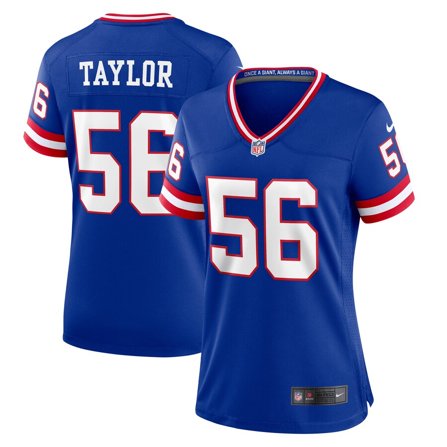 Women's New York Giants Lawrence Taylor Nike Royal Classic Retired Player Game Jersey - Jersey