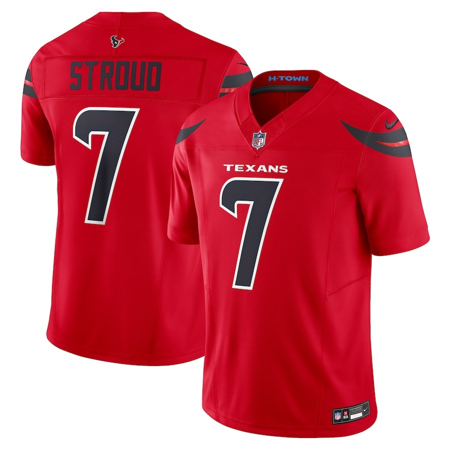 Men's Houston Texans C.J. Stroud Nike Red Alternate Vapor F.U.S.E. Limited Jersey - Jersey