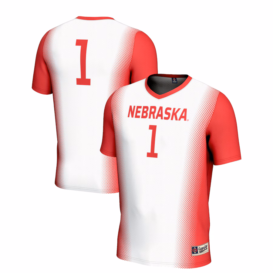 Unisex GameDay Greats #1 White Nebraska Huskers  Lightweight Women's Soccer Jersey - Jersey