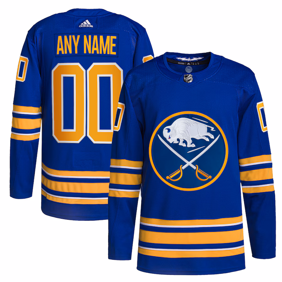 Men's Buffalo Sabres adidas Royal Home Primegreen Authentic Custom Jersey - Jersey