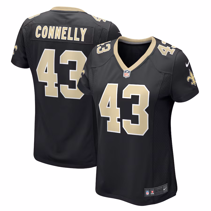 Women's New Orleans Saints Ryan Connelly Nike  Black Team Game Jersey - Jersey