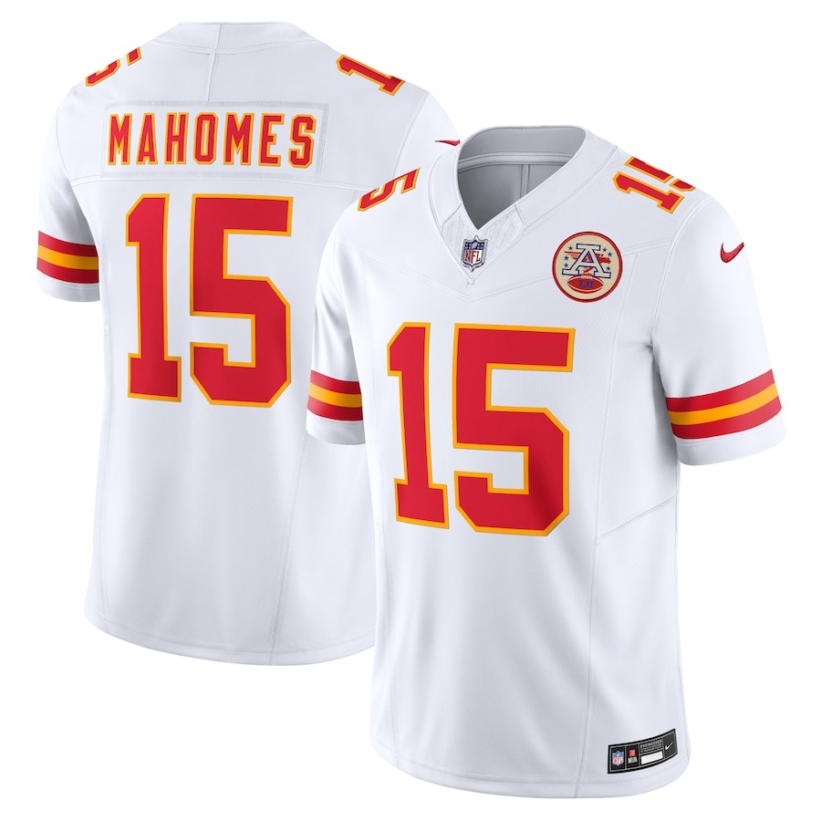 Men's Kansas City Chiefs Patrick Mahomes Nike White Vapor F.U.S.E. Limited Jersey - Jersey