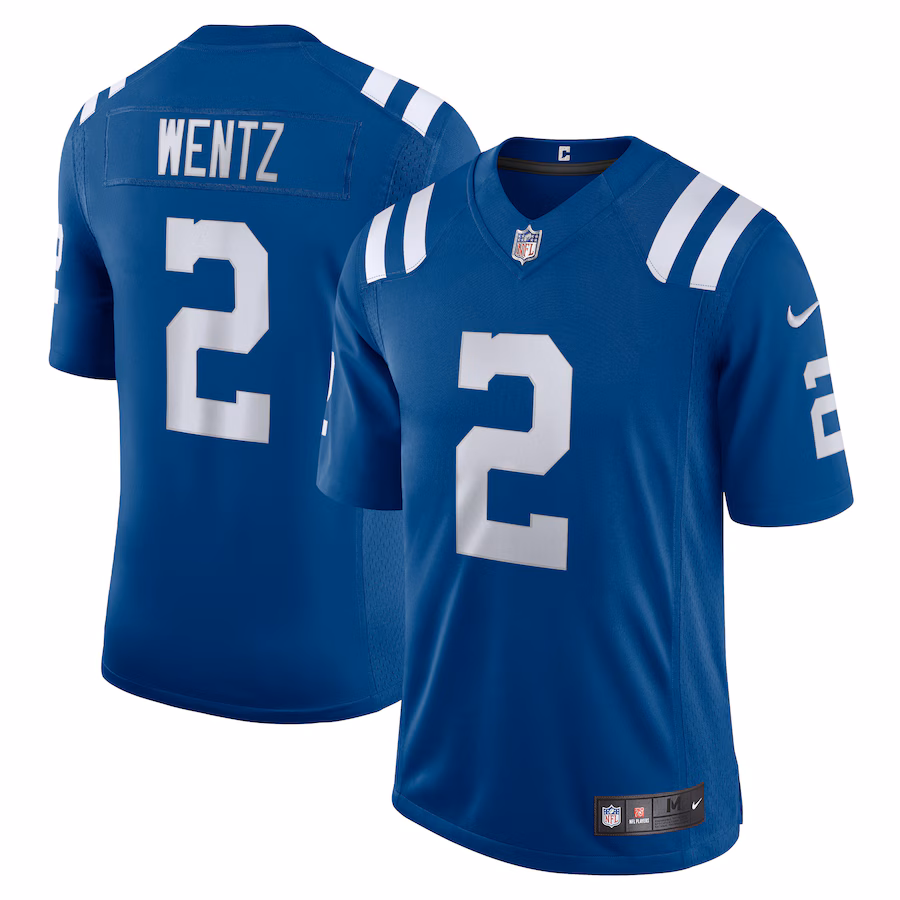 Men's Indianapolis Colts Carson Wentz Nike Royal Vapor Limited Jersey - Jersey