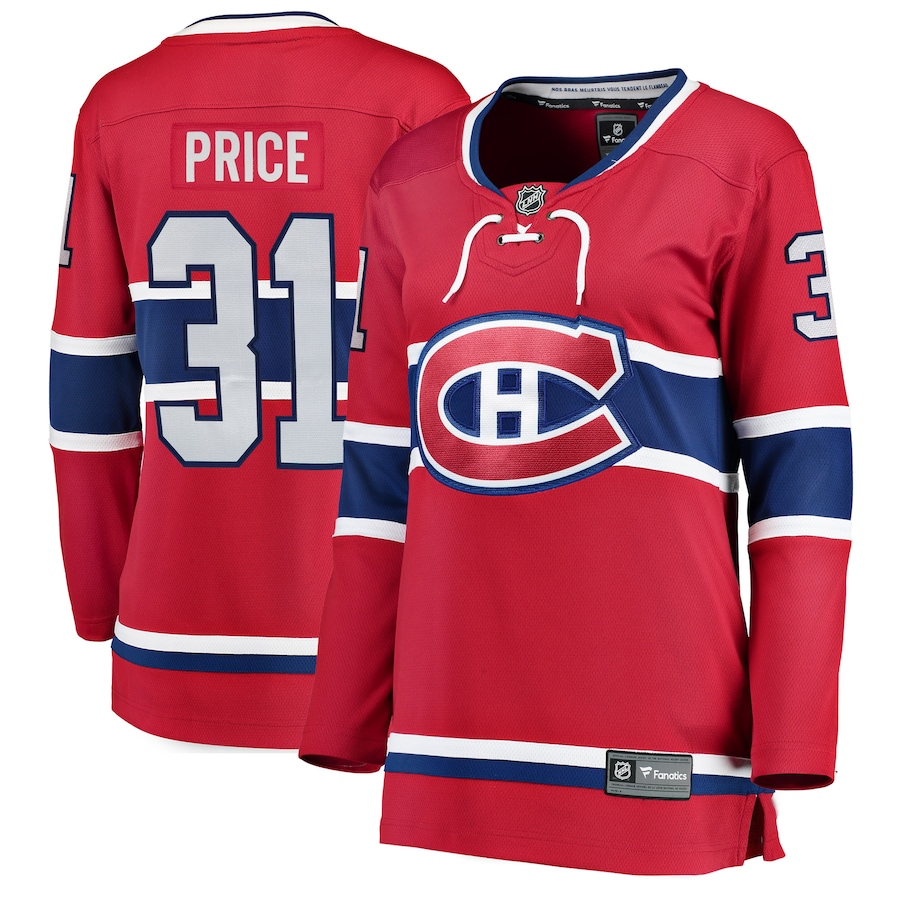 Women's Montreal Canadiens Carey Price Fanatics Branded Red Home Breakaway Player Jersey - Jersey