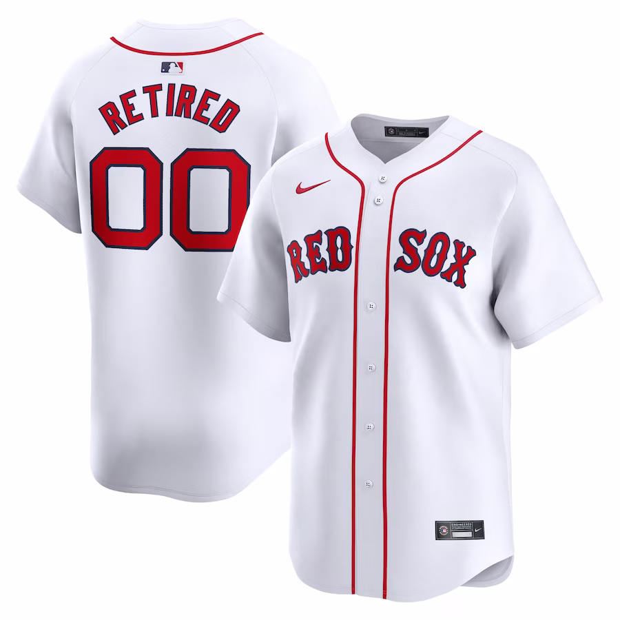 Men's Boston Red Sox Nike White Home Limited Pick-A-Player Retired Roster Jersey - Jersey