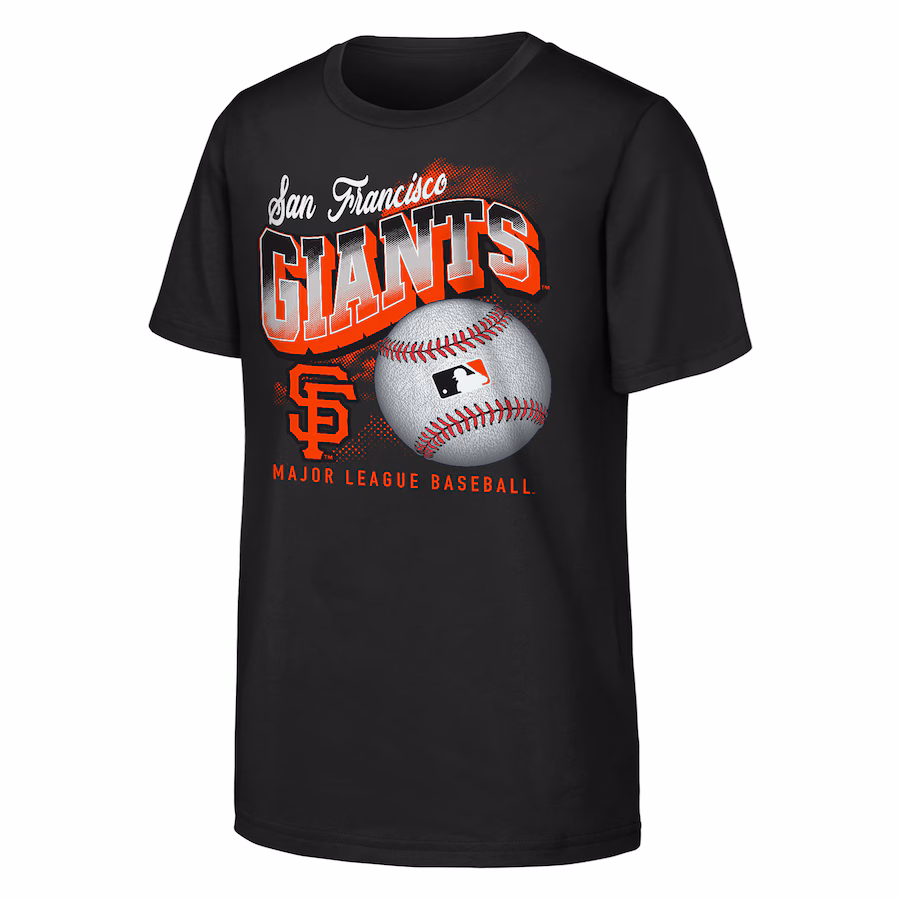 Youth San Francisco Giants Black Outta Here T-Shirt - Jersey