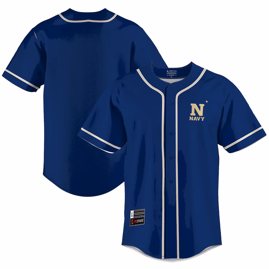 Navy Midshipmen GameDay Greats  Lightweight Baseball Jersey - Blue - Jersey