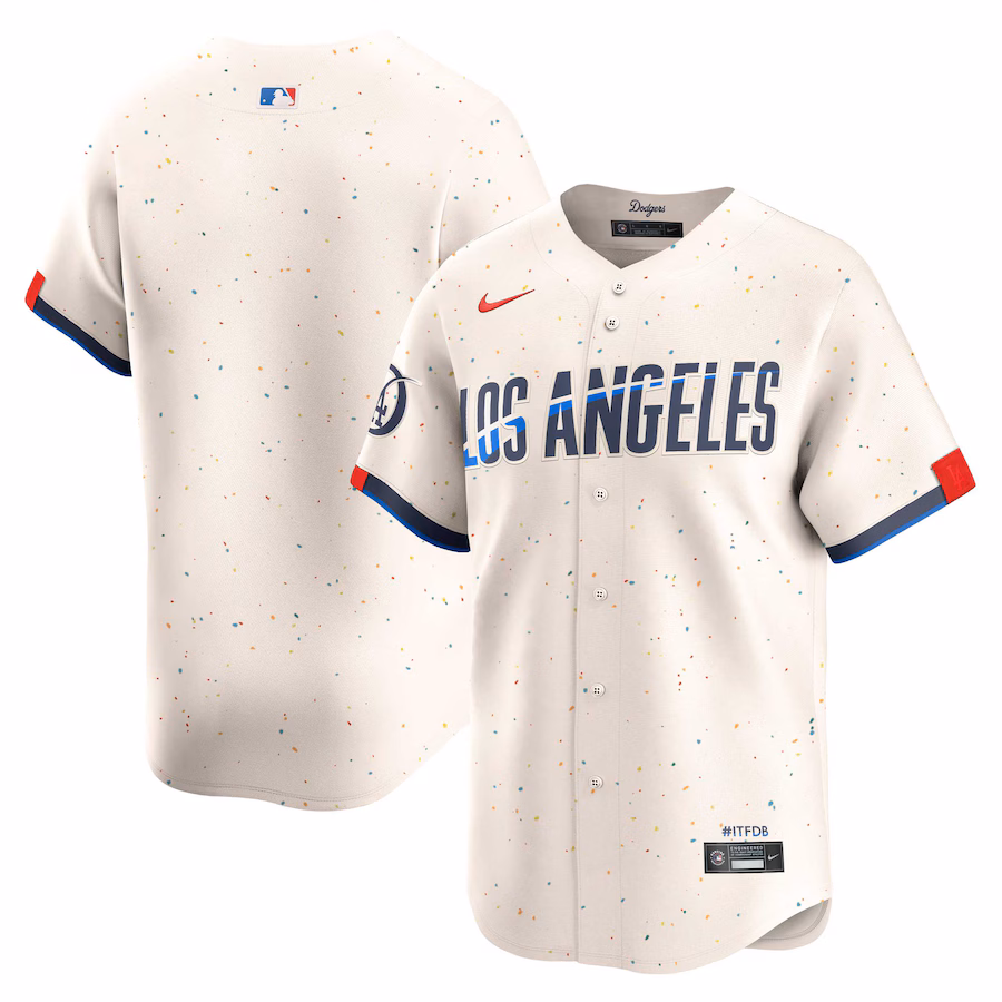 Men's Los Angeles Dodgers  Nike Cream 2024 City Connect Limited Jersey - Jersey
