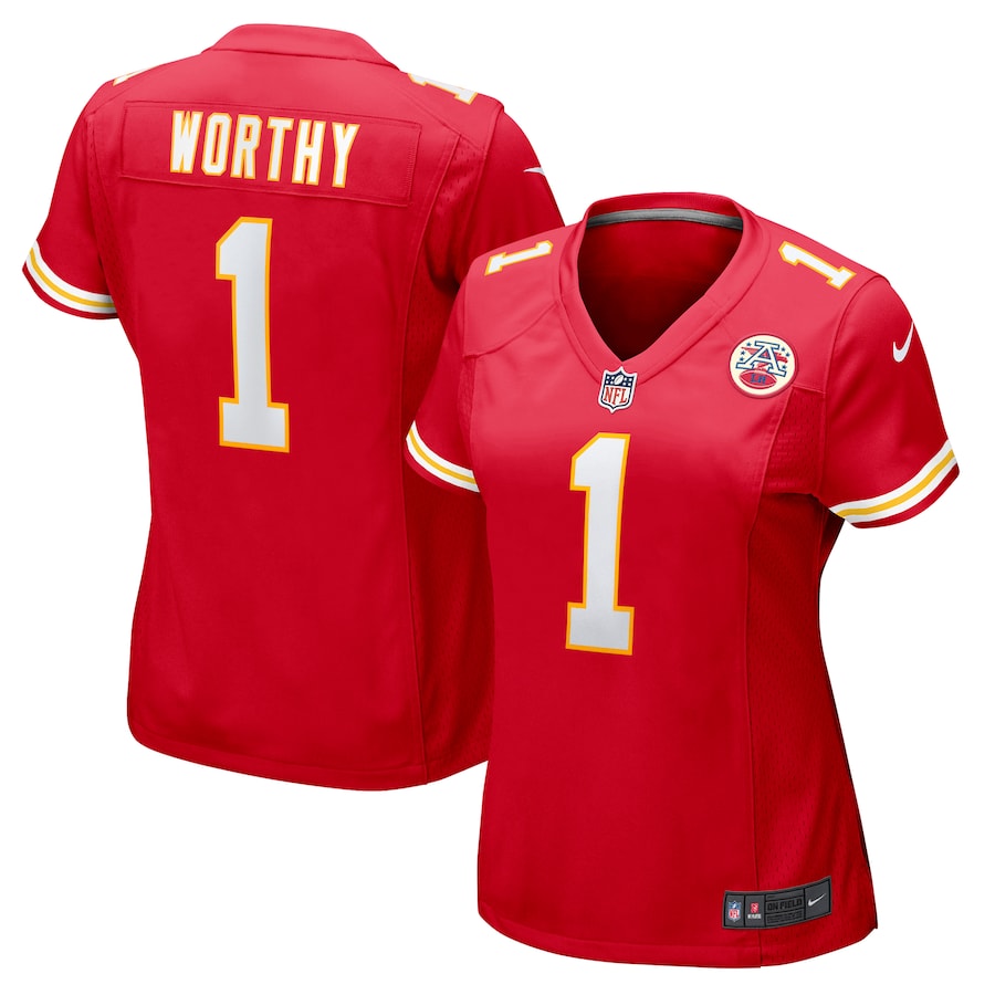 Women's Kansas City Chiefs Xavier Worthy Nike Red Game Jersey - Jersey