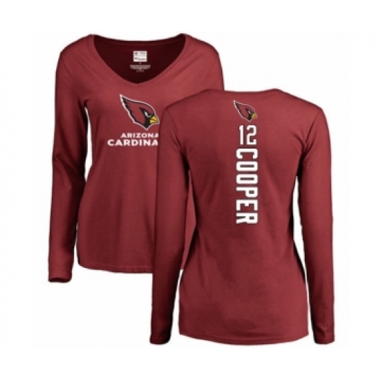 NFL Women's Nike Arizona Cardinals #12 Pharoh Cooper Maroon Backer Long Sleeve T-Shirt - Jersey