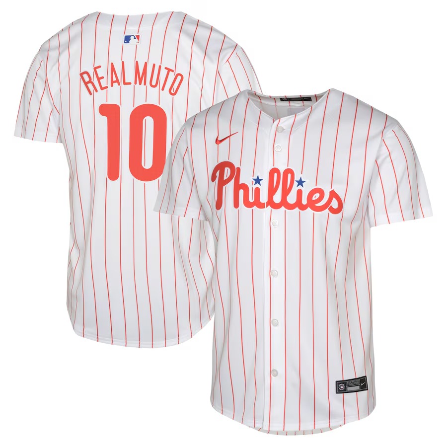 Youth Philadelphia Phillies J.T. Realmuto Nike White Home Limited Jersey - Jersey