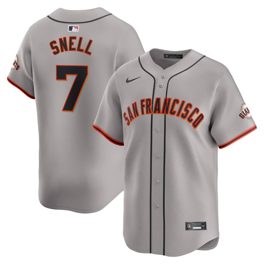 Men's San Francisco Giants Blake Snell Nike Gray Away Limited Jersey - Jersey