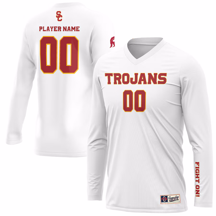 USC Trojans GameDay Greats Youth NIL Pick-A-Player Lightweight Volleyball Jersey – White - Jersey